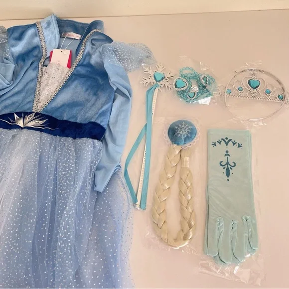 sachin and babi light blue dress Light Up Snow Princess Costume – RadWish main image 0
